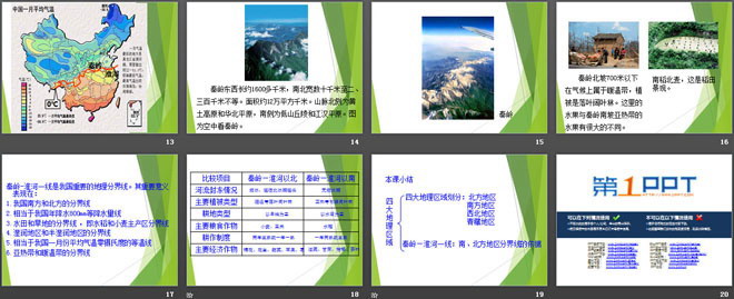 《中国四大地理区域划分》PPT下载