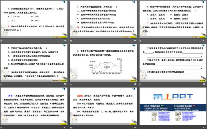 《海水的性质》地球上的水PPT