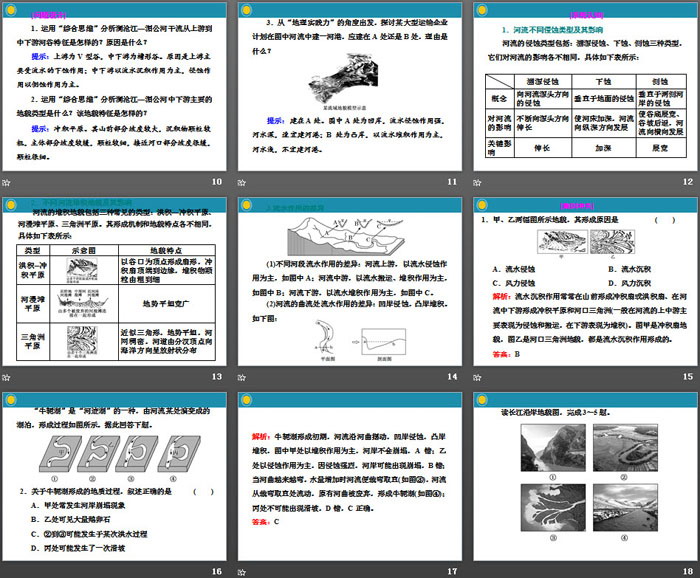 《主要地貌的景观特点》自然地理要素及现象PPT(第一课时流水地貌和海岸地貌)