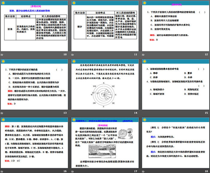 《海水的性质和运动对人类活动的影响》自然地理要素及现象PPT(第二课时)