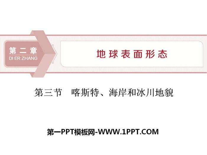 《喀斯特、海岸和冰川地貌》地球表面形态PPT下载