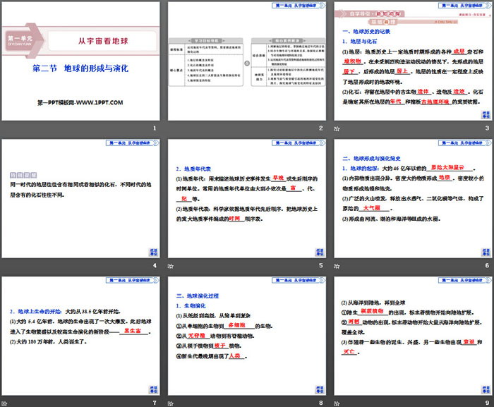 《地球的形成与演化》从宇宙看地球PPT教学课件