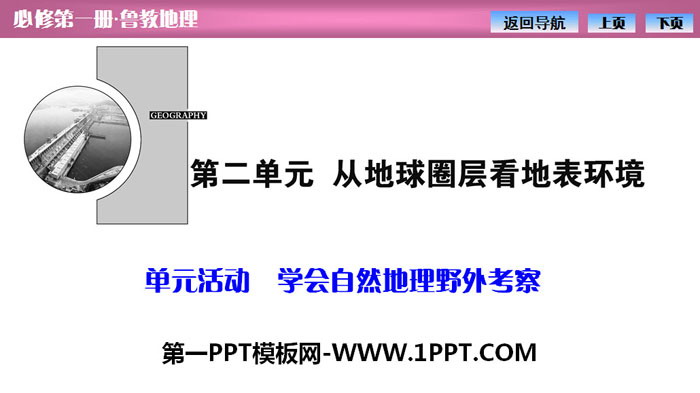 《学会自然地理野外考察》从地球圈层看地表环境PPT