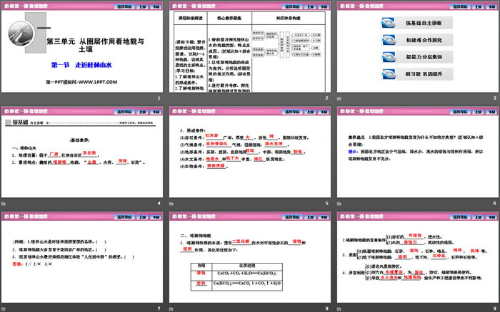 《走近桂林山水》从圈层作用看地貌与土壤PPT课件