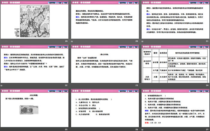 《走近桂林山水》从圈层作用看地貌与土壤PPT课件