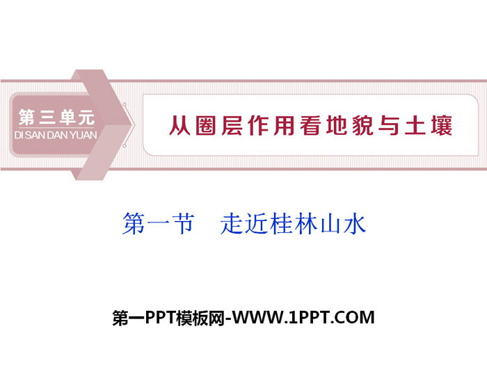 《走近桂林山水》从圈层作用看地貌与土壤PPT下载