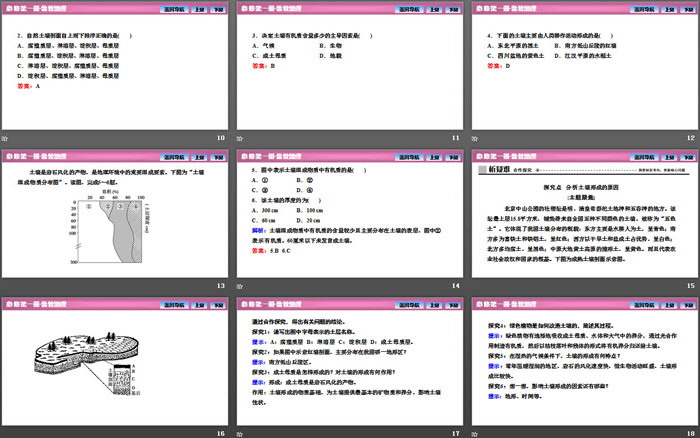 《分析土壤形成的原因》从圈层作用看地貌与土壤PPT课件