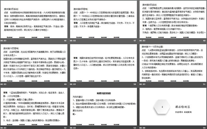 《人口分布的特点及影响因素》人口分布、迁移与合理容量PPT下载