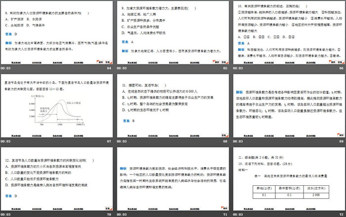 《资源环境承载力与人口合理容量》人口分布、迁移与合理容量PPT下载