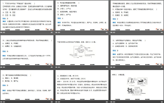 《协调人地关系与可持续发展》人类面临的环境问题与可持续发展PPT下载