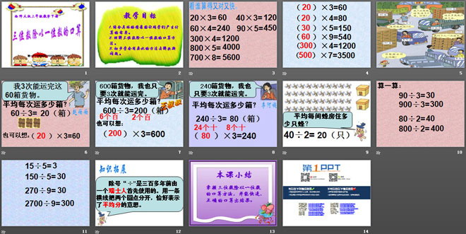 《三位数除以一位数的口算》三位数除以一位数的除法PPT课件