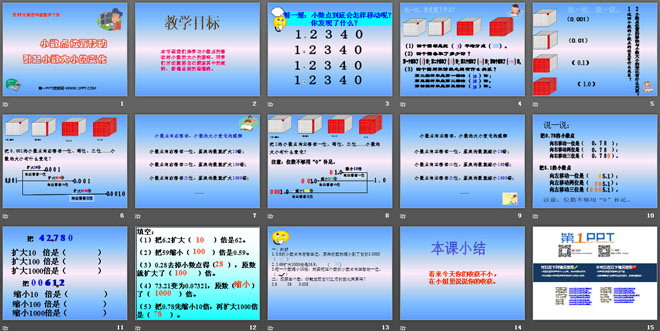 《小数点位置移动引起小数大小的变化》小数PPT课件