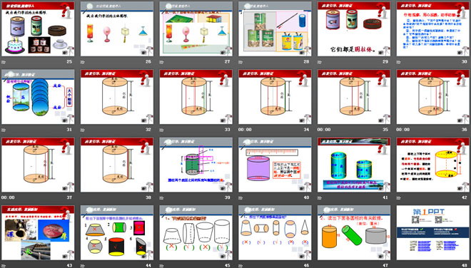 《圆柱的认识》圆柱和圆锥PPT课件