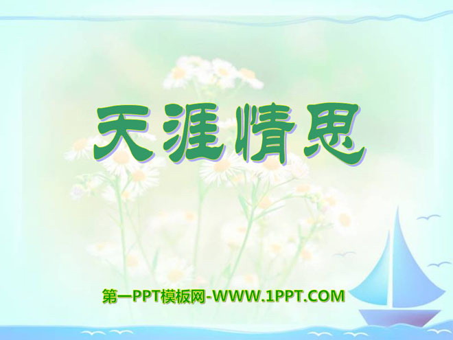 《天涯情思》PPT课件