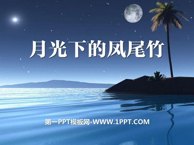 《月光下的凤尾竹》PPT课件2