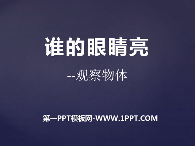 《谁的眼睛亮》PPT课件2