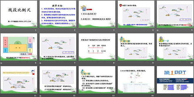 《线段比例尺》比例尺PPT课件