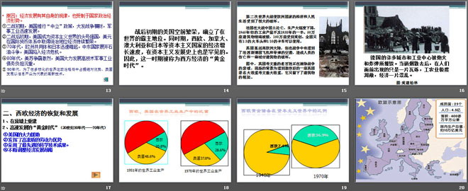 《美国、欧洲、日本经济的发展》两极格局下的世界PPT课件