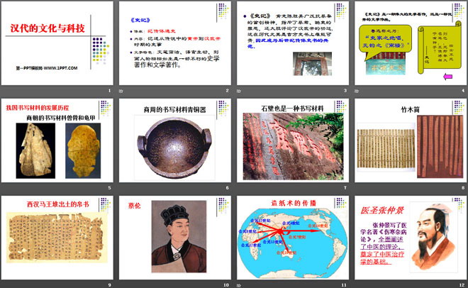《汉代的文化与科技》秦汉时期PPT课件2