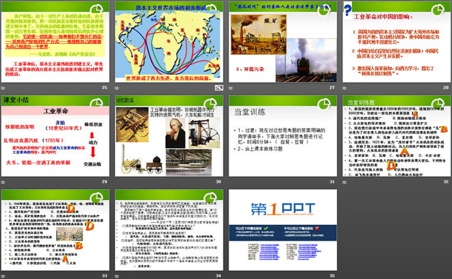 《英国工业革命》第一次工业革命和国际工人运动PPT课件