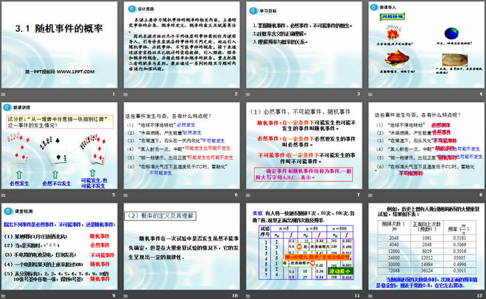 《随机事件的概率》PPT