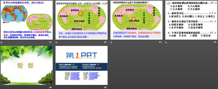 《地球表面的板块》PPT