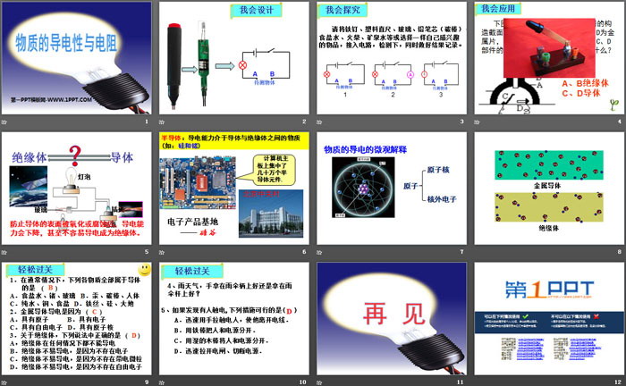 《物质的导电性与电阻》PPT课件