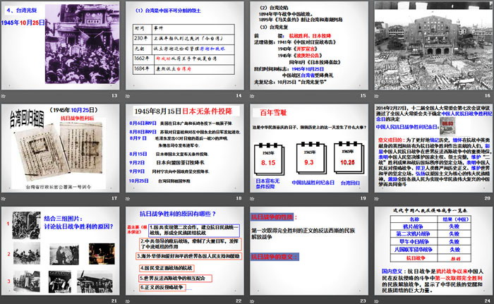 《抗日战争的胜利》中国抗日战争与世界反法西斯战争PPT课件