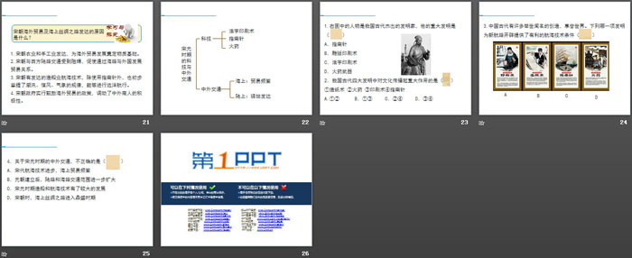 《宋元时期的科技与中外交通》PPT下载