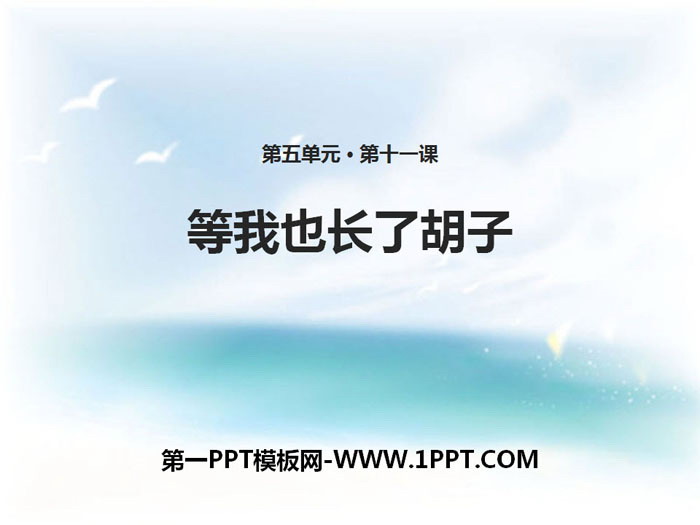 《等我也长了胡子》PPT