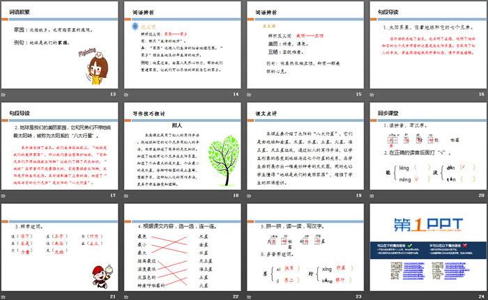 《地球和它的七个兄弟》PPT