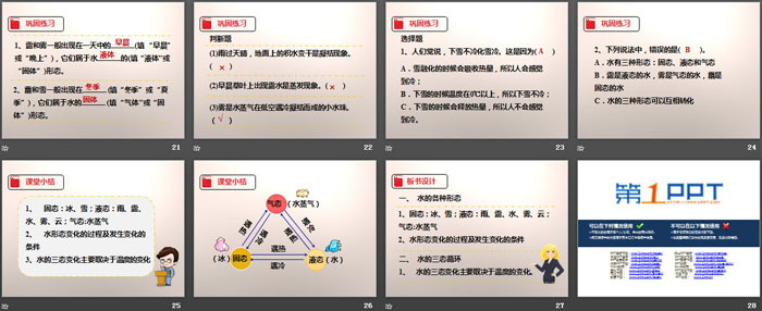 《水的三态变化》温度和水的变化PPT下载