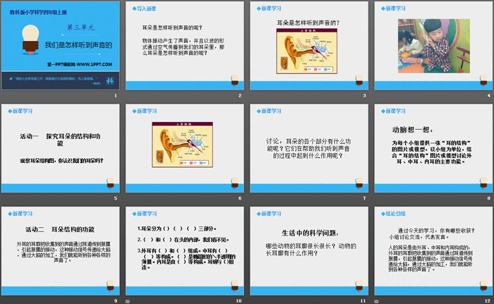 《我们是怎样听到声音的》声音PPT下载