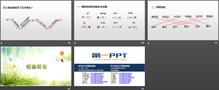 《巨人的花园》PPT(第1课时)