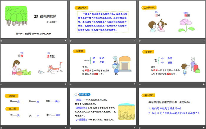 《祖先的摇篮》PPT免费课件下载