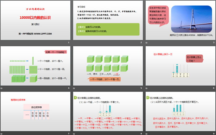 《10000以内数的认识》万以内数的认识PPT(第1课时)