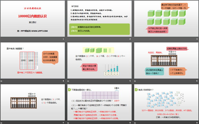 《10000以内数的认识》万以内数的认识PPT(第2课时)