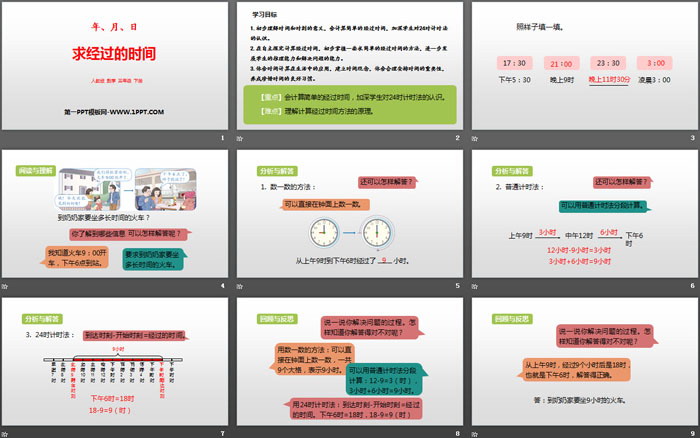 《求经过的时间》年、月、日PPT