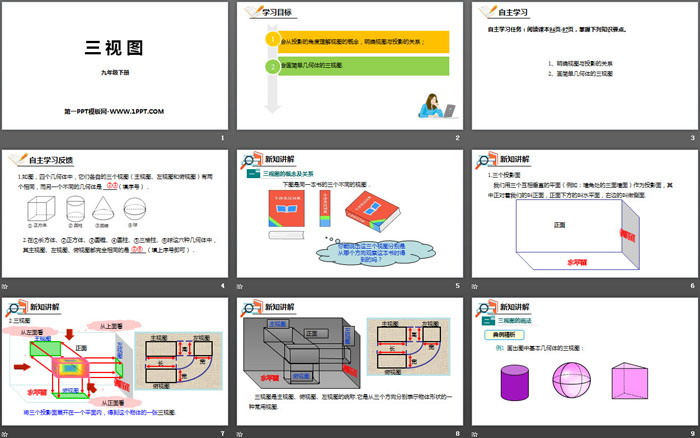 《三视图》投影与视图PPT