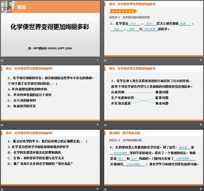 《化学使世界变得更加绚丽多彩》PPT课件