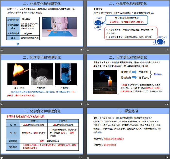 《物质的变化和性质》走进化学世界PPT