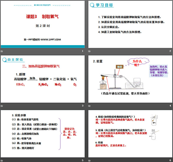 《制取氧气》我们周围的空气PPT(第2课时)