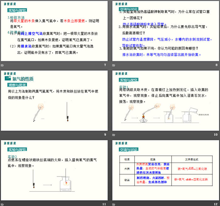 《氧气的实验室制取与性质》我们周围的空气PPT