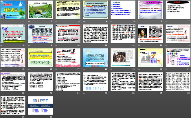 《正确对待理想与现实》选择希望人生PPT课件3