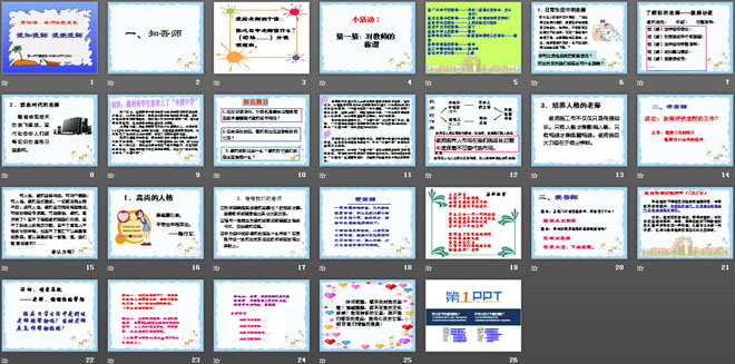 《我知我师我爱我师》老师伴我成长PPT课件2