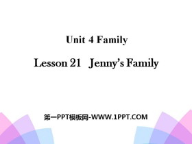 《Jenny's Family》Family PPT