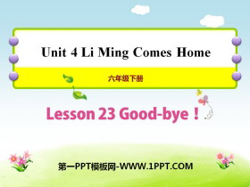 《Good-bye!》Li Ming Comes Home PPT课件
