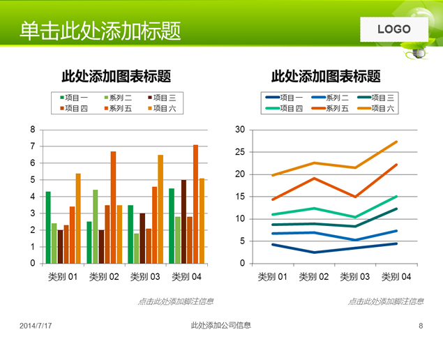 绿色清洁能源公益环保ppt模板