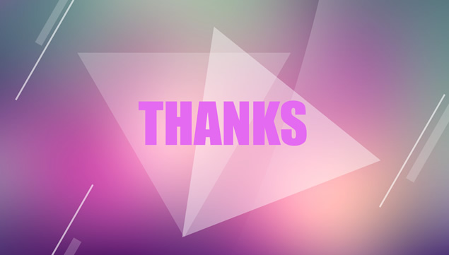 半透明几何图形创意朦胧紫背景iOS风格ppt模板