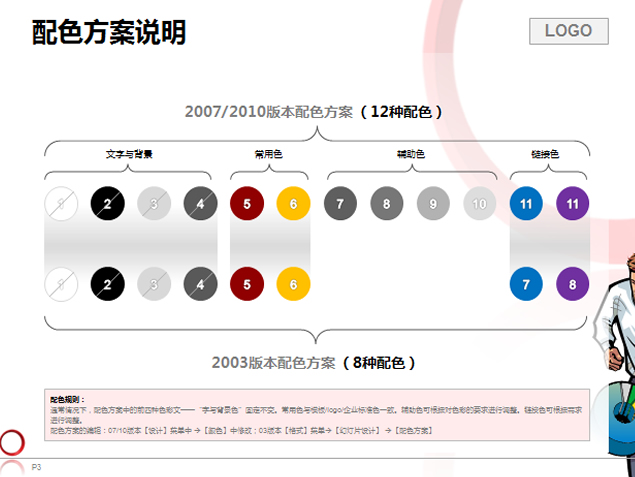 素描人物 世界地图背景商务PPT模板2